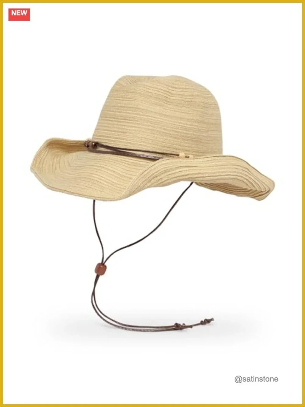 UPF 50+ Shapeable Brim Cowgirl Sun Hat 100% Polyester